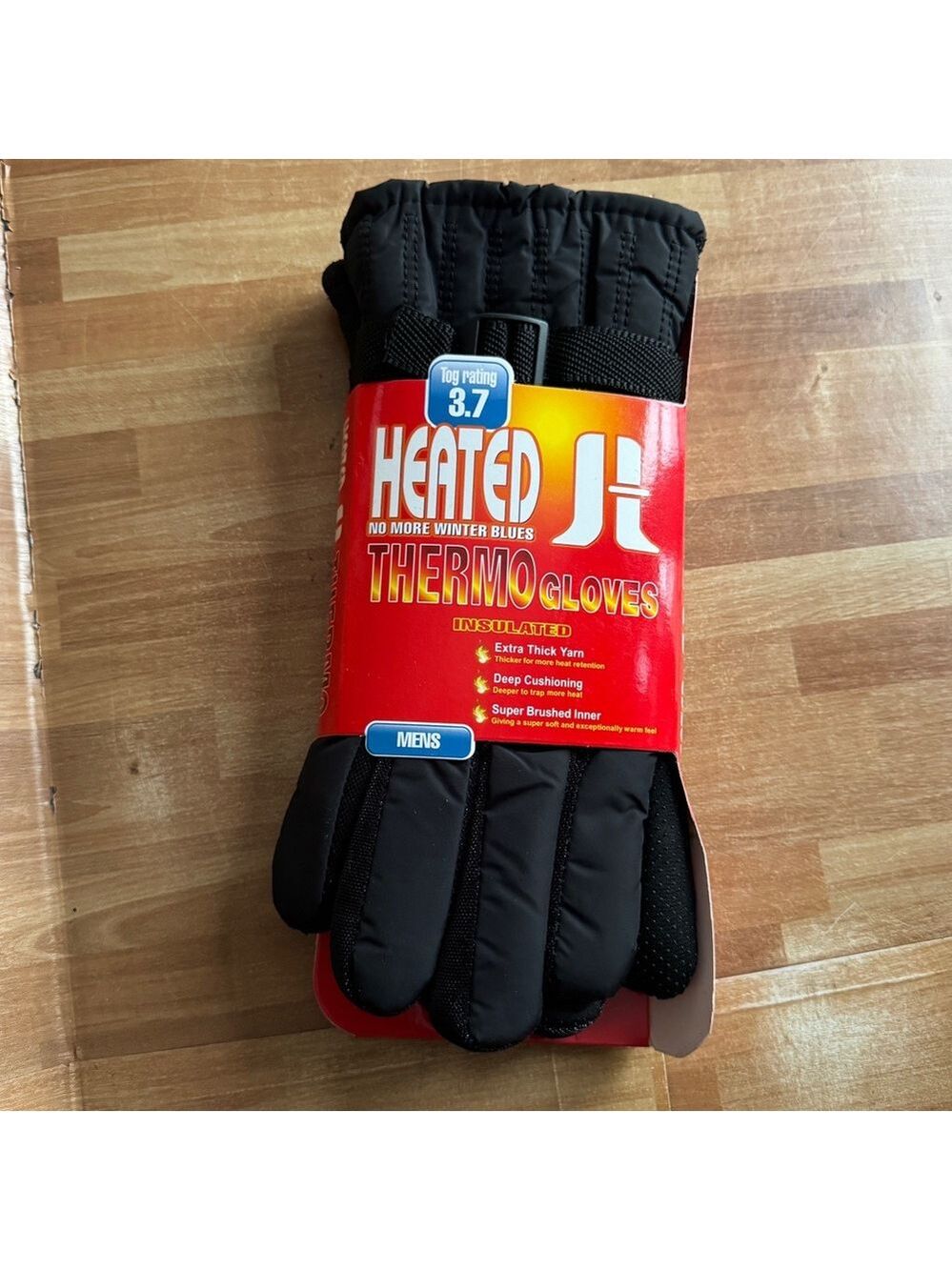 Men's insulated gloves, black, NWT